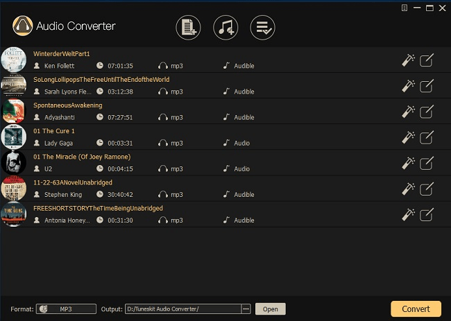 TunesKit Audiobook Converter for Windows Screenshot