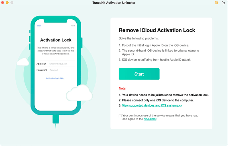 TunesKit Activation Unlocker for Mac Screenshot