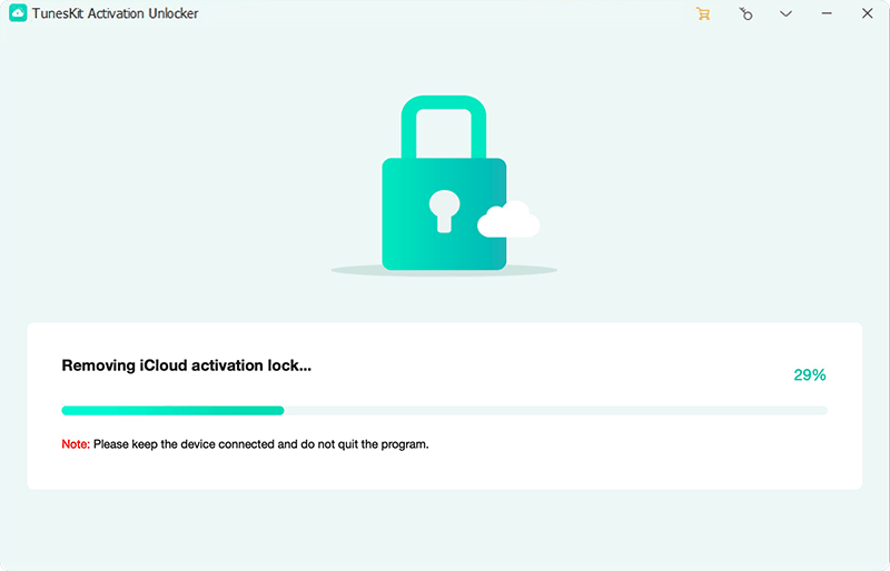 start to bypass the activation lock
