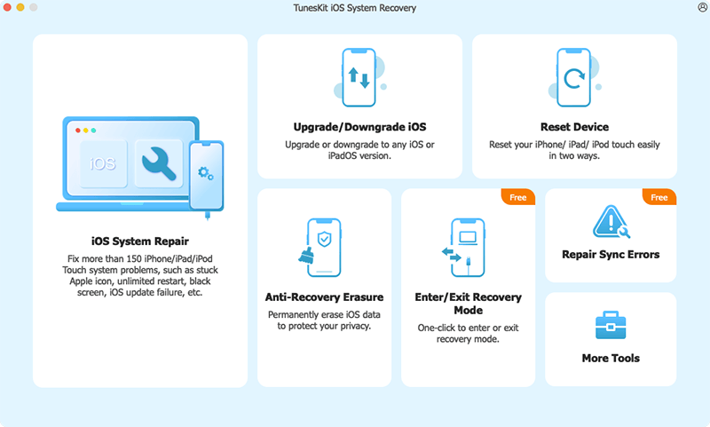 tuneskit ios system recovery