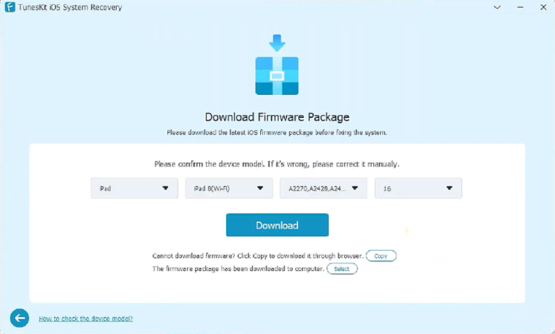 download firmware package