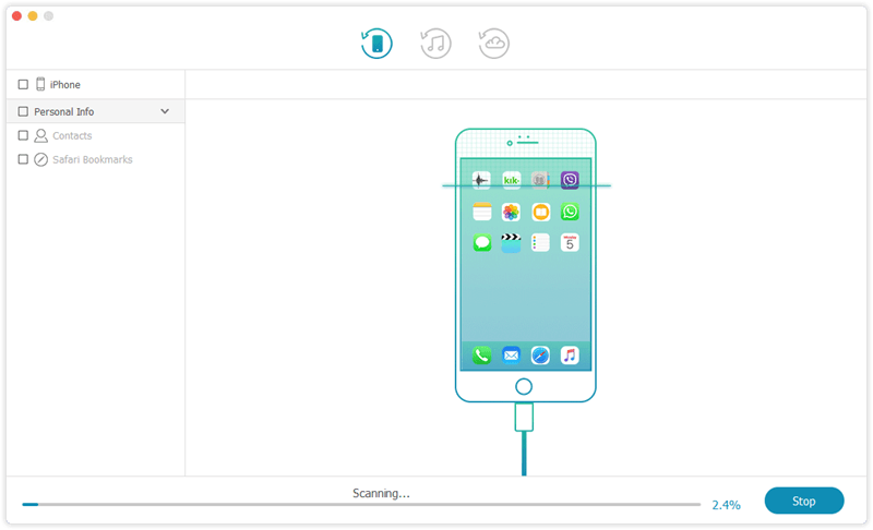 scan ipad for lost data