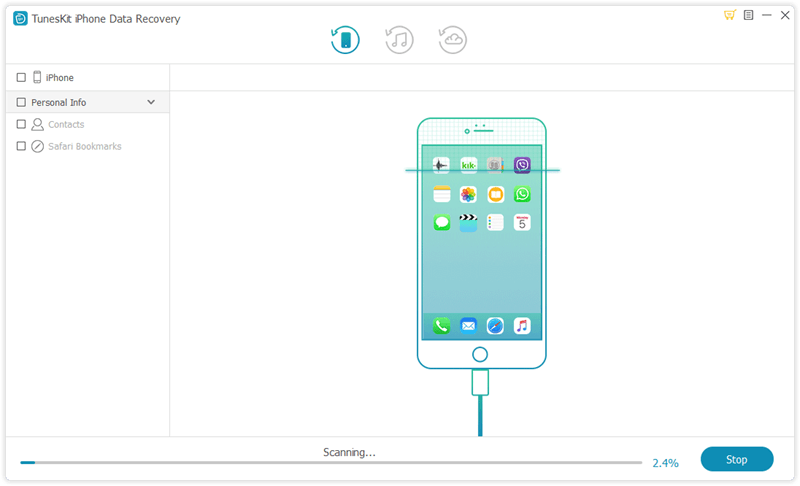 scan iphone data in dfu mode