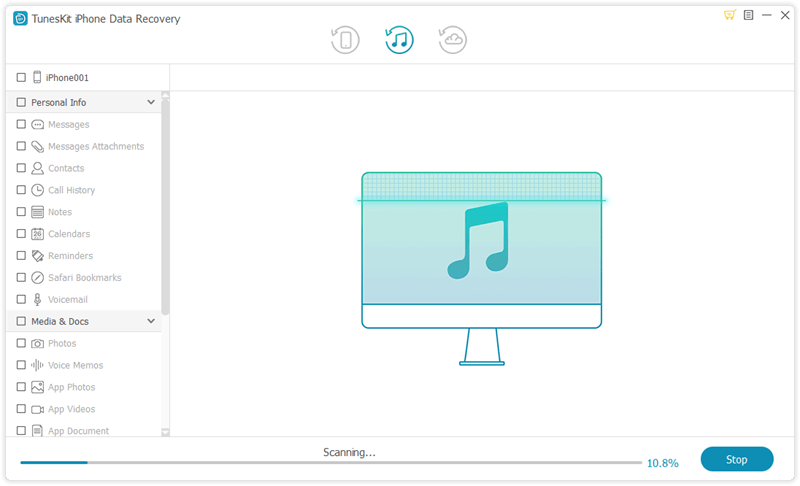 scan itunes backup