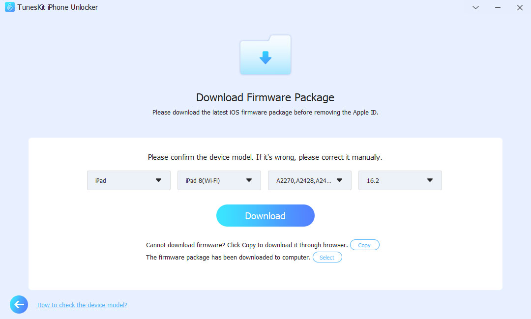 download ipad firmware package