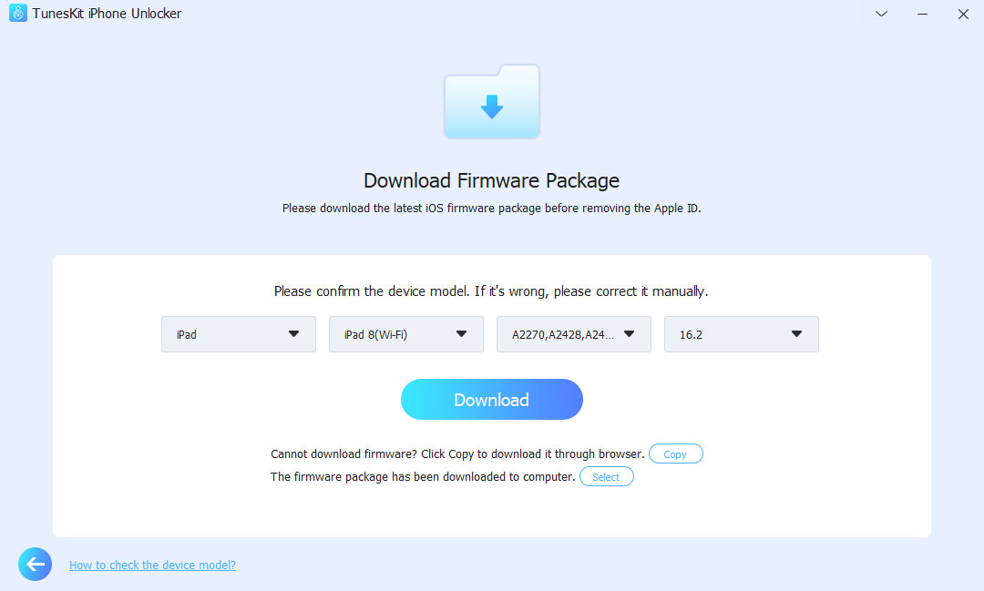 download firmware package