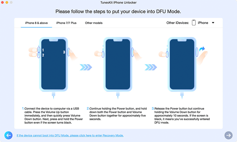 put iphone xs into recovery mode