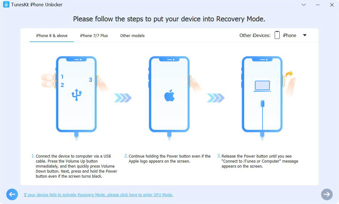 put your device into recovery mode or dfu mode