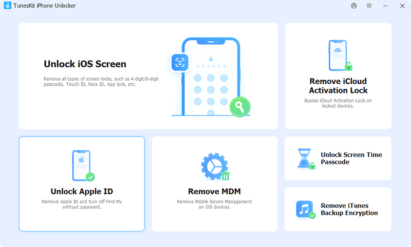 connect to tuneskit iphone unlocker