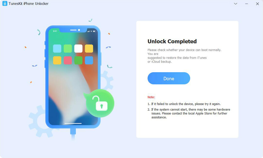 unlock ipad with tuneskit iphone unlocker