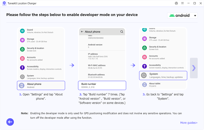 enable developer mode