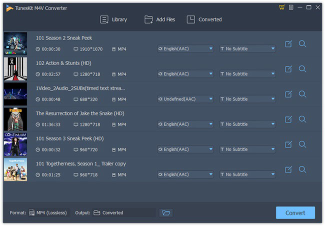 select output audio tracks