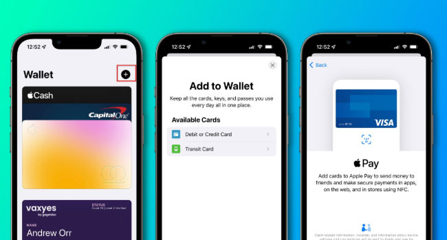 add a card to apple pay