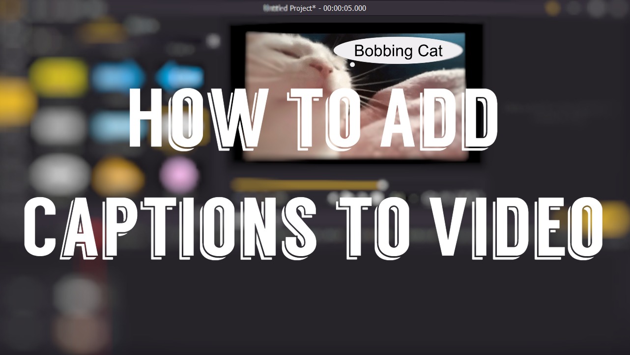 how to add captions to video