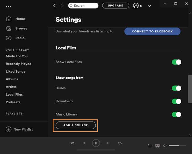 copy playlist local files to web spotify