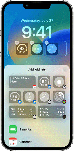 add widgets to ios 16 lock screen