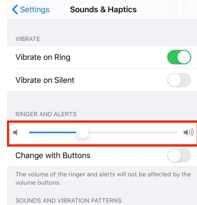 adjust ringer volume