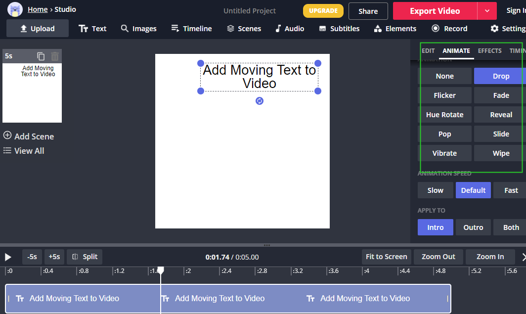 How to Add Moving Text to Video