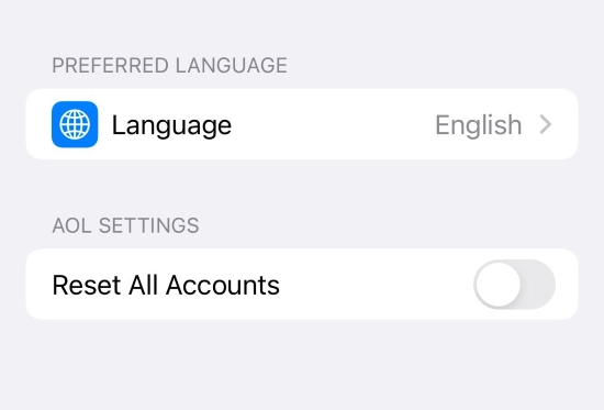 reset multiple accounts through settings