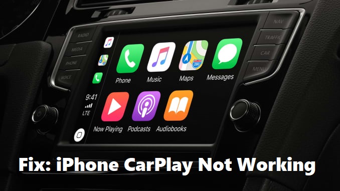 how to fix apple carplay not working
