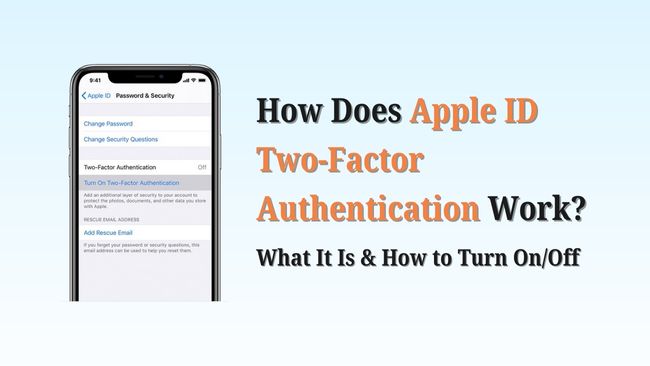how does apple id two factor authentication work