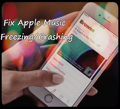 apple music freezing or crashing on iPhone/iPad