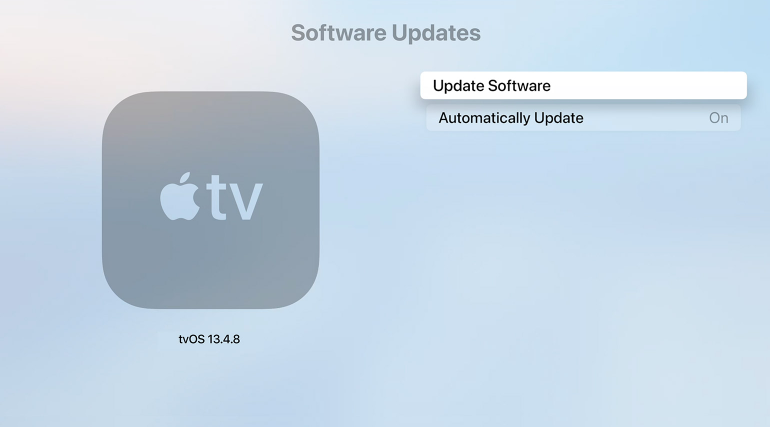 update Apple TV system