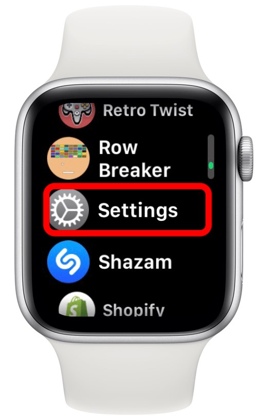 apple watch settings