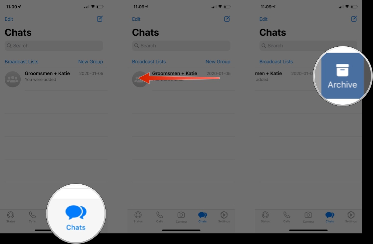 archive chat in whatsapp