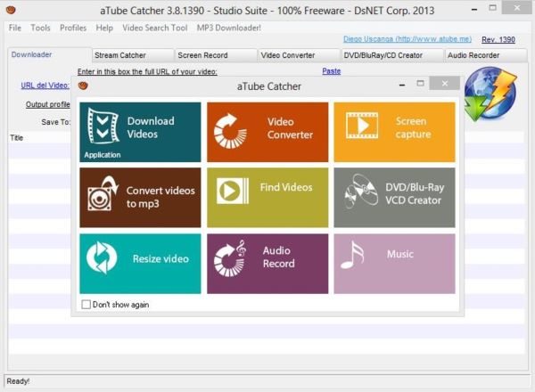 atubecatcher interface and key features