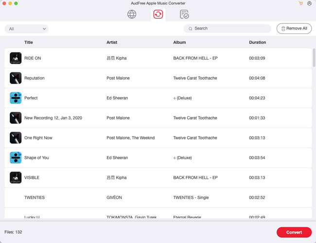 audfree apple music converter convert to mp3