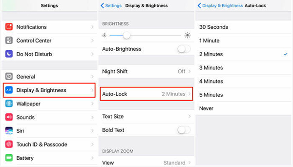change auto lock time to fix iphone keeps going to lock screen