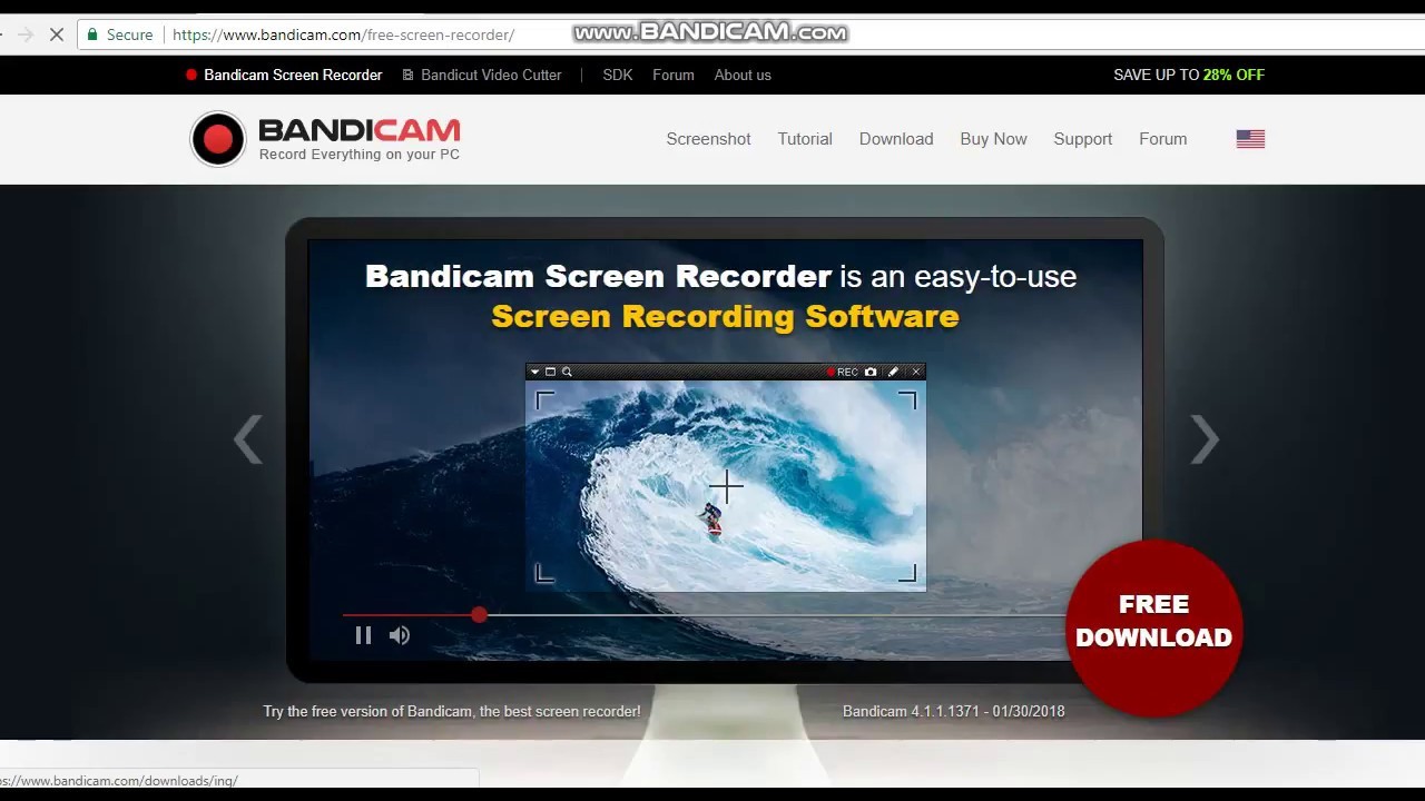 Bandicam Screen Recording software, Free trial & download available