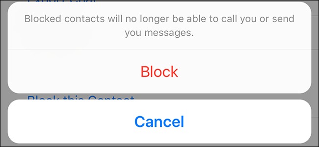 block someone from chat on ios