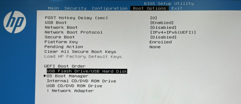 boot setup