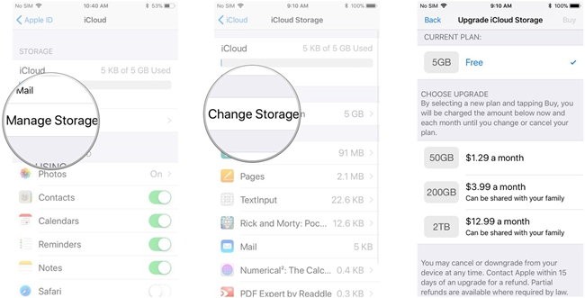 buy icloud storage