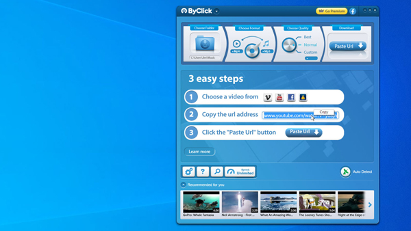 byclick youtube video downloader