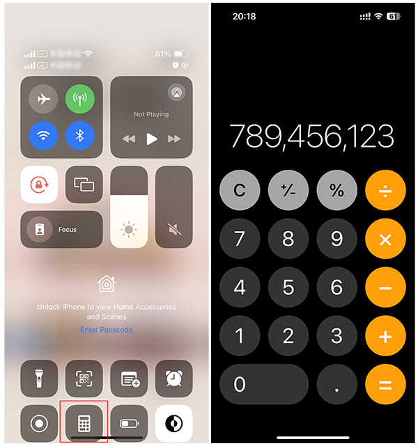 calculator trick unlock iphone