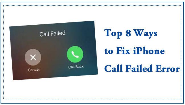 call failed on iphone