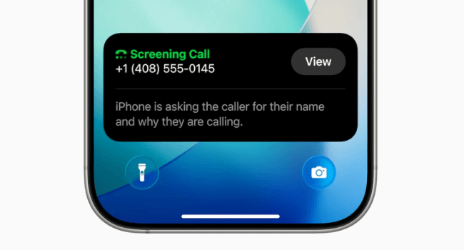 call screening