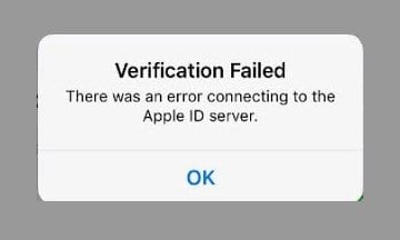 cannot verify apple id