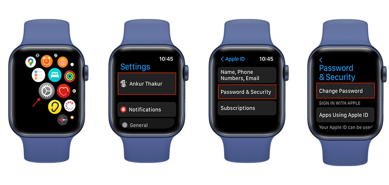 reset apple id password using a trusted apple watch