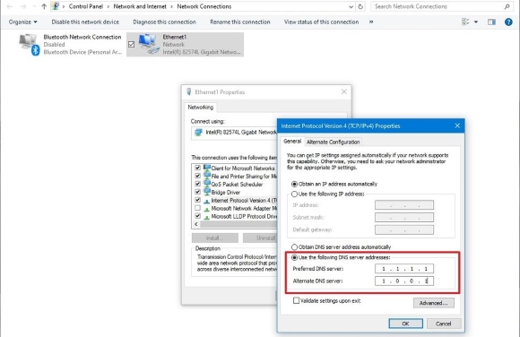 change dns to watch youtube unblocked for school