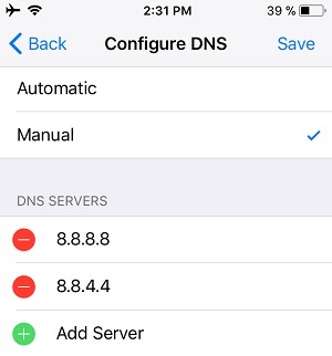 change your dns to google public server