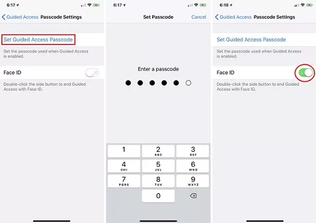 change guided access passcode when iphone guided access stuck