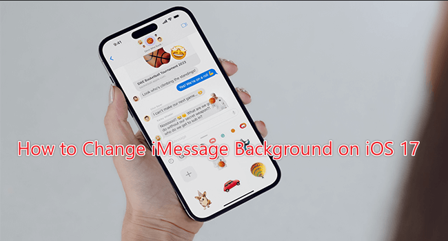 change imessage background on ios 17