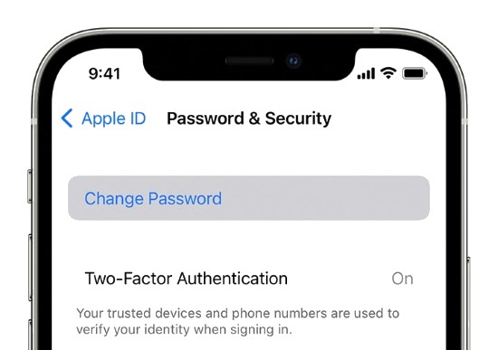 how to reset icloud password via settings