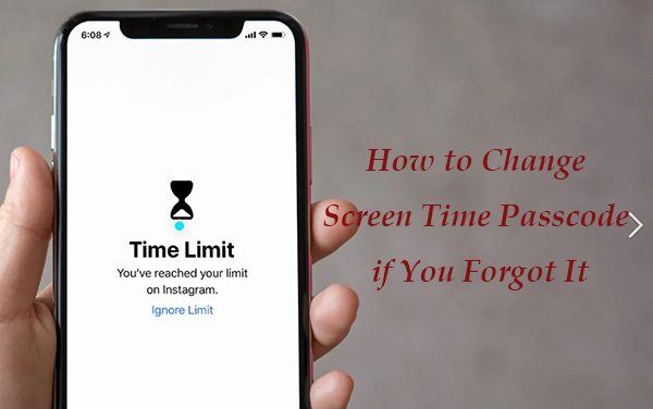 how to change screen time passcode if you forgot it