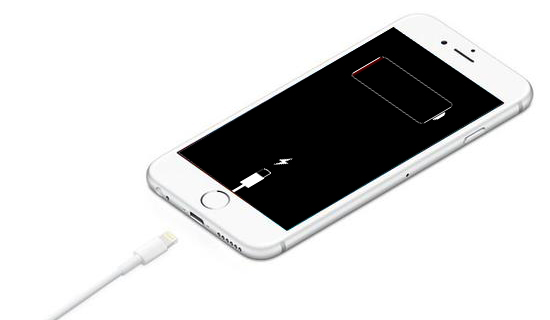 how to access iphone with black screen by charging it