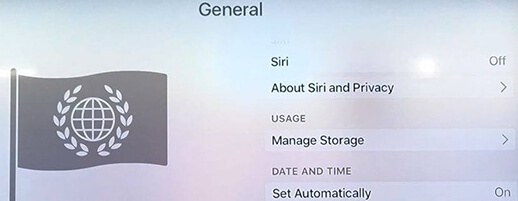 Check Apple TV date and time